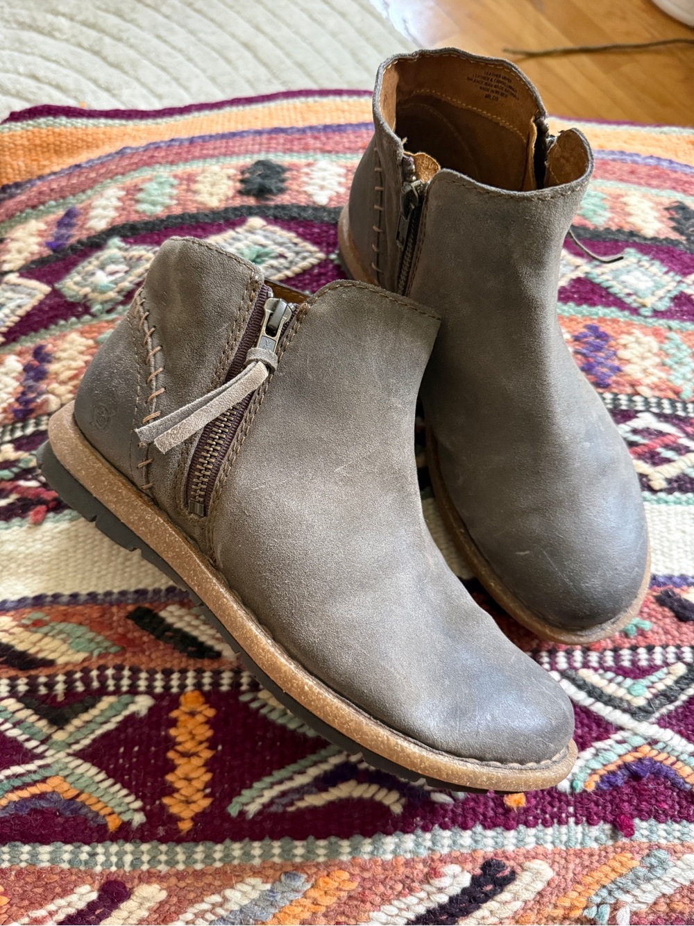 Born Women’s Suede Ankle Bootie Size 7.5/38.5